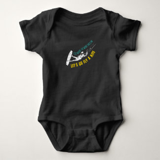 Kitesurfing Fly A Kite Kiteboarding Baby Bodysuit