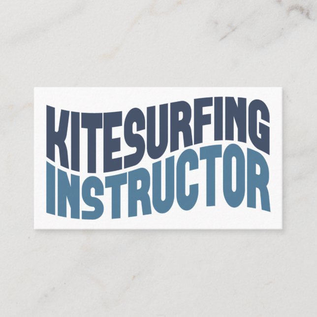 Kitesurfing Instructor Business Cards (Front)