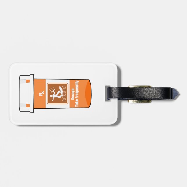 Kitesurfing Is My Drug Luggage Tag (Back Horizontal)