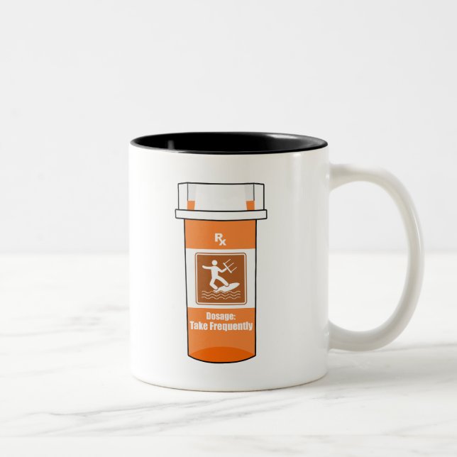 Kitesurfing Is My Drug Two-Tone Coffee Mug (Right)