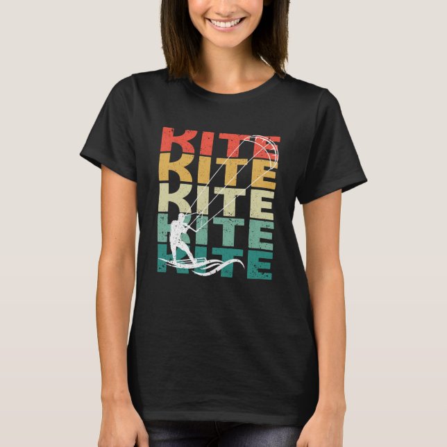 Kitesurfing Kiteboarding Kite Surfing T-Shirt (Front)