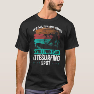 Kitesurfing Spot Kitesurf Kite Kiteboarder Vintage T-Shirt
