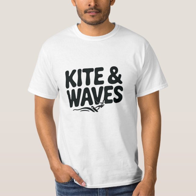 Kitesurfing-Themed Graphics for Thrill Seekers T-Shirt (Front)