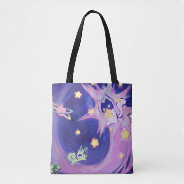 KitKat's Cosmic Adventure Tote Bag (Front)