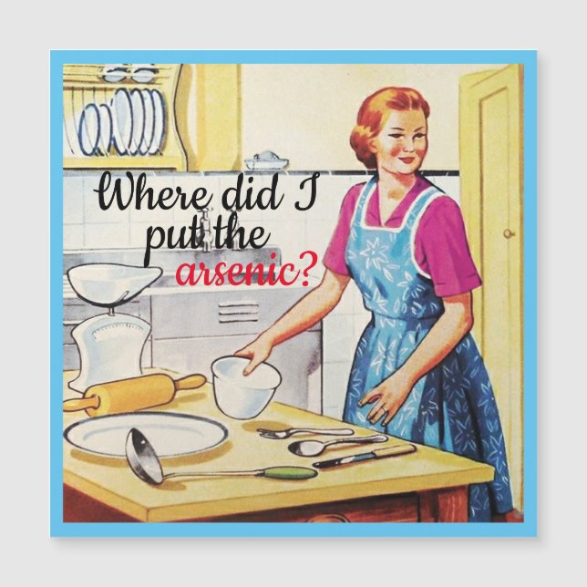 Kitsch 1950's Vintage Murderous Housewife (Front)