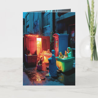 Kitsch Christmas Scene Card