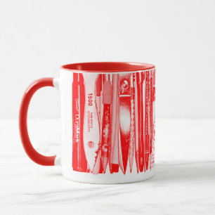 Kitschen Fatty Desk Mug Diner Rouge