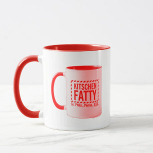 Kitschen Fatty Kitschen Fatty Logo Mug Mug Red