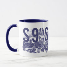 Kitschen Fatty S 9e St Mug Deli Blue