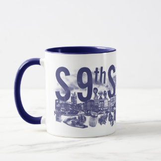 Kitschen Fatty S 9th St Mug Deli Blue