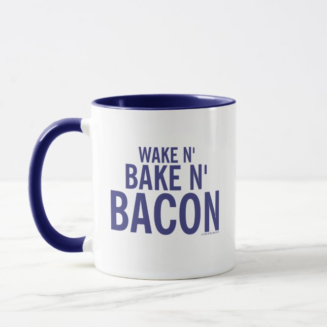 Kitschen Fatty Wake N' Bacon Mug Deli Blue (Left)