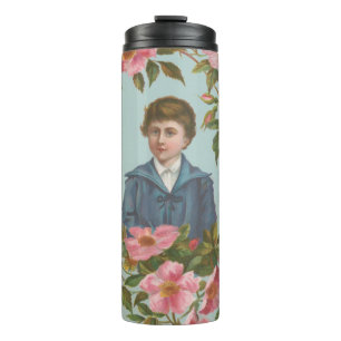 Kitschy Antique German Valentine's Card, 1884 Thermal Tumbler