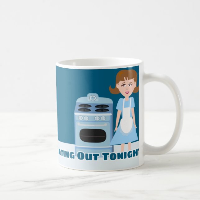 Kitschy Fifties Housewife Snarky Slogan Fun Coffee Mug (Right)