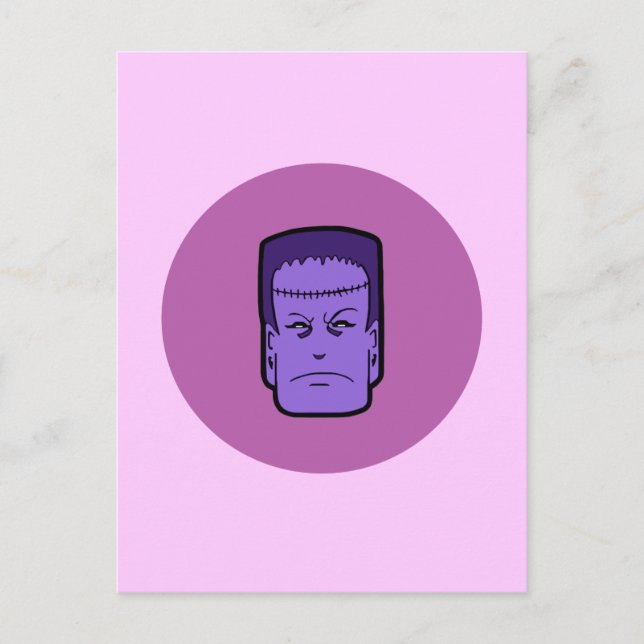 Kitschy Frankenstein Postcard (Front)
