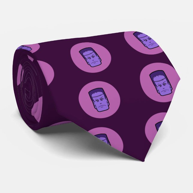 Kitschy Frankenstein Tie (Rolled)