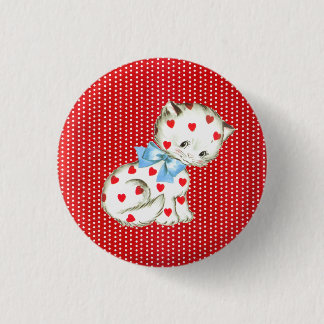 Kitschy Kitty 1 Inch Round Button