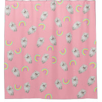 Kitschy Pastel Aesthetic Cat Kitten Rainbows Pink