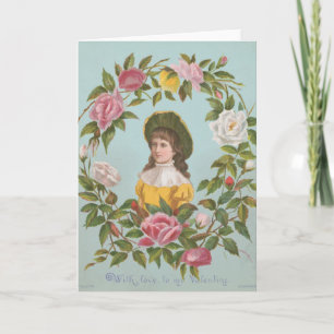 Kitschy Vintage German Valentine's Card