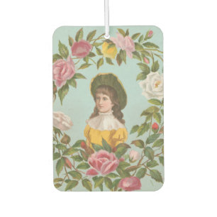 Kitschy Vintage German Valentine's Card Air Freshener