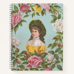 Kitschy Vintage German Valentine's Card Notebook