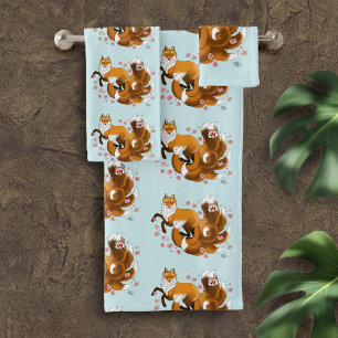 Kitsune Bath Towel Set