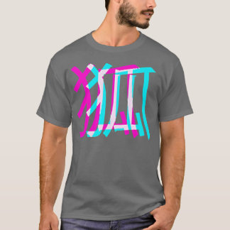 Kitsune Fo Japanese Glitch Anime Aesthetic Vaporwa T-Shirt