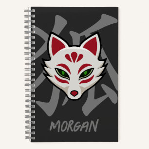 KITSUNE Fox Mask- Personalized Street Art Notebook