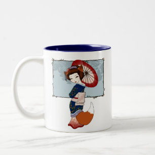 Kitsune Geisha Mugs