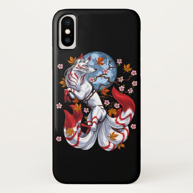 Kitsune Japanese Fox Case-Mate iPhone Case (Back)