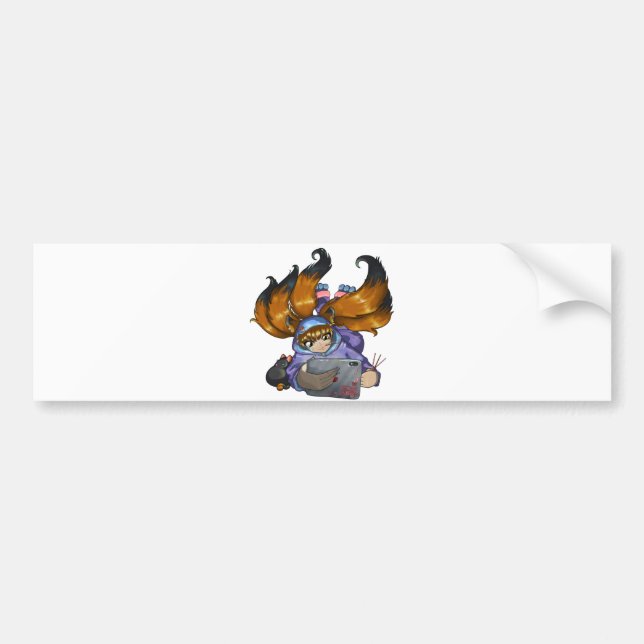 Kitsune Life Bumper Sticker (Front)