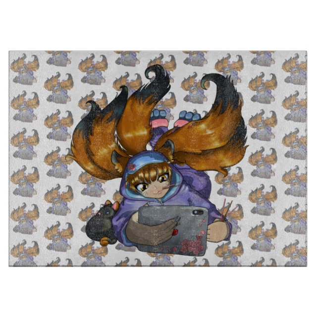 Kitsune Life Cutting Board (Front)