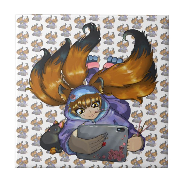 Kitsune Life Tile (Front)