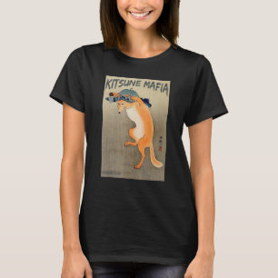 Kitsune Mafia, Nine Tail Fox Spirit, Ukiyo-e Japa T-Shirt