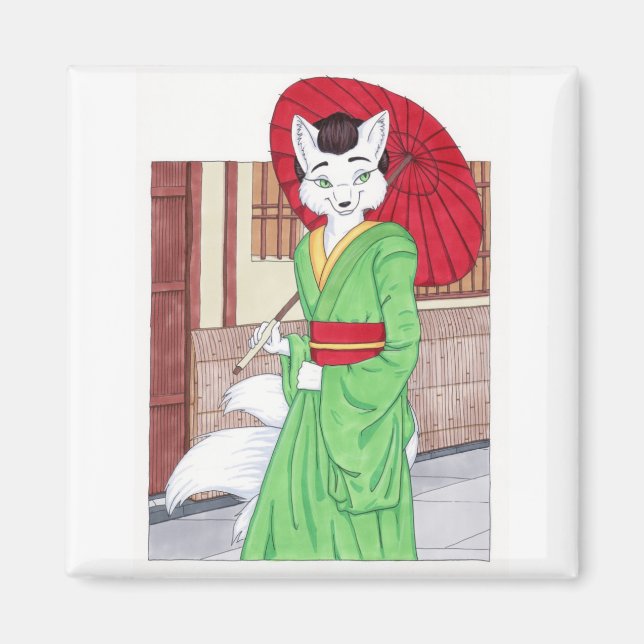 Kitsune Magnet (Front)