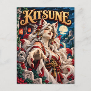 Kitsune, Paper Cut Monster Postcard