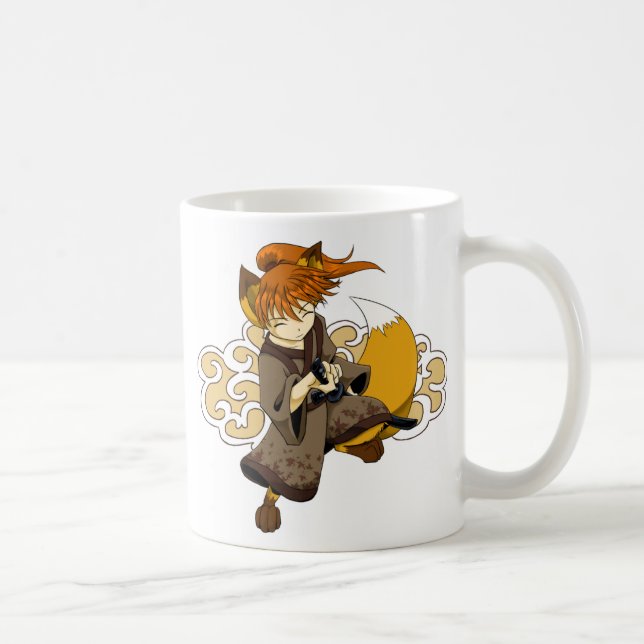 Kitsune Samurai Mug (Right)