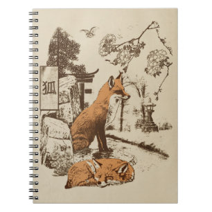 Kitsune - Traditional Japanese Streetwear Design Notebook