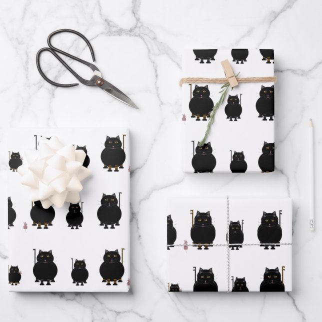 Kitt Katt Wrapping Paper Sheets (Front)