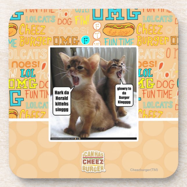 Kitteh carols coaster (Front)