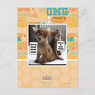 Kitteh carols postcard