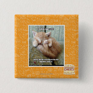 Kitteh rule #231 2 inch square button