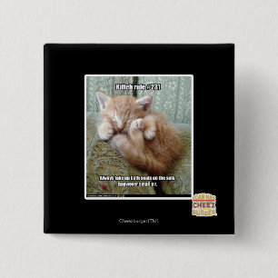 Kitteh rule #231 2 inch square button