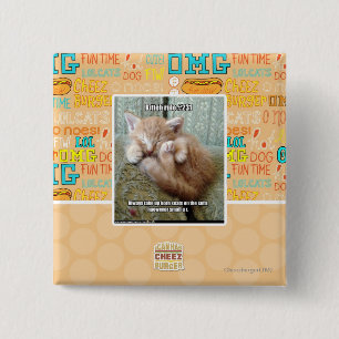 Kitteh rule #231 2 inch square button