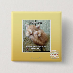 Kitteh rule #231 2 inch square button