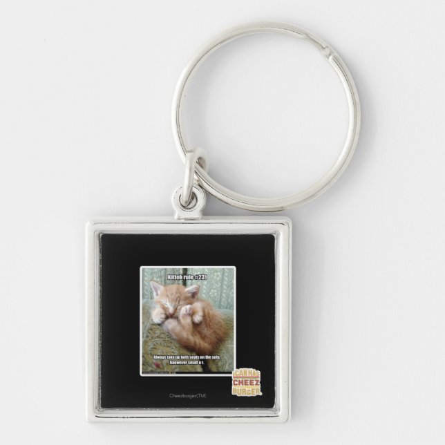 Kitteh rule #231 keychain (Front)