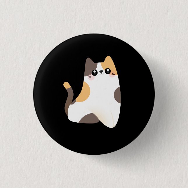 Kitten 1 Inch Round Button (Front)