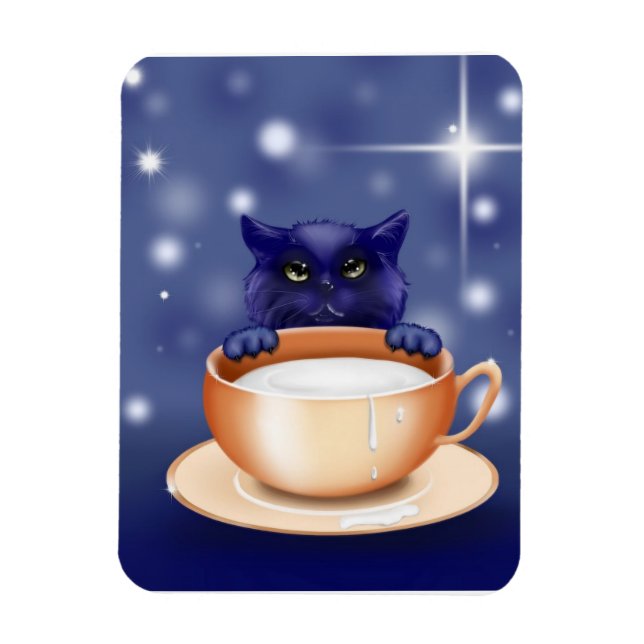 kitten-83660 CUTE KITTEN CAT CARTOON ANIMATIONS TE Magnet (Vertical)