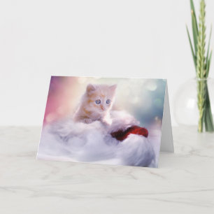 Kitten à la Secourt carte de Noël
