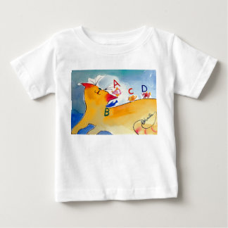 kitten and alphbet baby T-Shirt