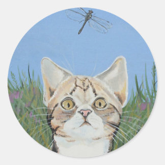 Kitten and Dragonfly stickers